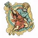 st Christopher  tattoo design idea