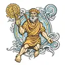 st Christopher  tattoo design idea