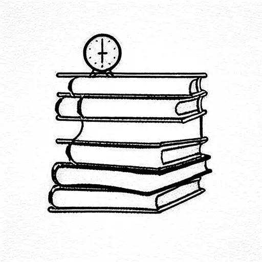 books,  19, and J H J tattoo design idea