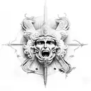 saint michael tattoo design idea