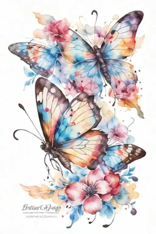 butter fly tattoo design idea
