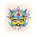 tequila shot tattoo design idea