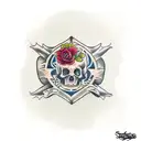 tequila shot tattoo design idea