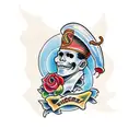 tequila shot tattoo design idea