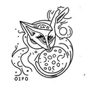 Moon with name yasmin tattoo design idea