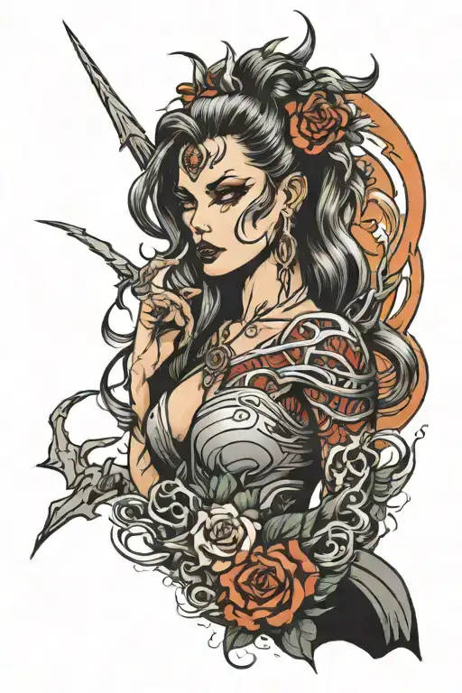 risk taker storm tattoo design idea