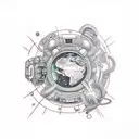 stop overthinking tatoo, mind in space tattoo design idea