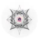 stop overthinking tatoo, mind in space tattoo design idea