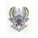 arrowhead with pheasant feathers tattoo design idea
