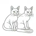 Calico cat tattoo design idea