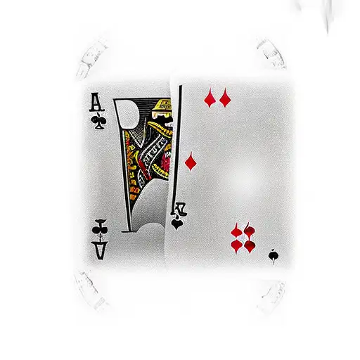 poker &whiskey glass & music  tattoo design idea
