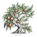 palestine olive tree tattoo design idea