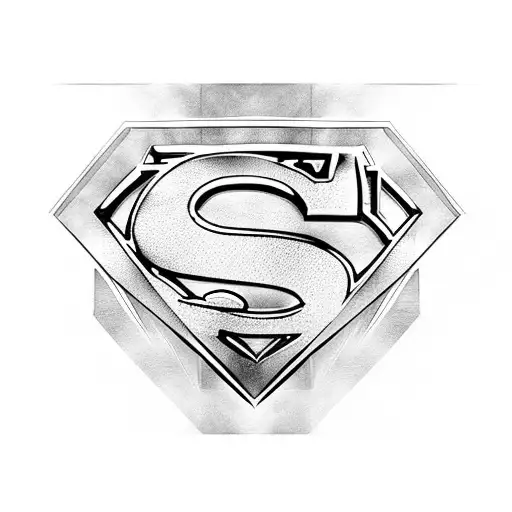 Superman logo tattoo design idea