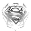 Superman logo tattoo design idea
