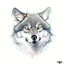 igy6 wolf tattoo design idea