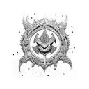 asta feom.black clover with hsi sword  tattoo design idea