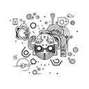 AAA battery tattoo design idea