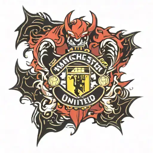 Manchester United devil tattoo design idea