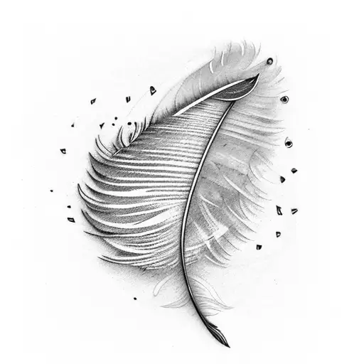 Feather pen | Tattoo by | Darko's Oneness