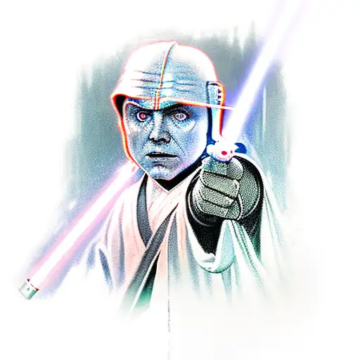 light saber, jedi, sith tattoo design idea
