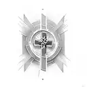 A cross, Proverbs 16:3 tattoo design idea