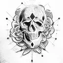 Skull tattoo design idea