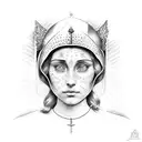 joan of arc tattoo design idea