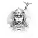 joan of arc tattoo design idea