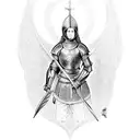 joan of arc tattoo design idea