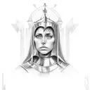 joan of arc tattoo design idea