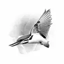 kingfisher tattoo design idea