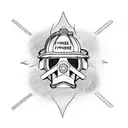 firefighter  tattoo design idea