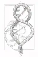 dna w quantum phsique tattoo design idea