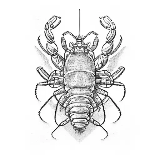 lobster boat tattoo design idea