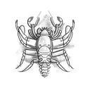 lobster boat tattoo design idea