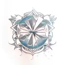 A combination tattoo with aspects of the following three bands: Radiohead, The Smiths and Daft Punk in black and white  tattoo design idea