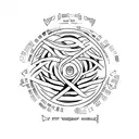 ogham tattoo design idea