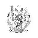 ogham tattoo design idea