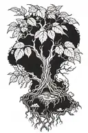 poison tree tattoo design idea