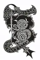 type 1 diabetic warrior  tattoo design idea
