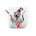 A weasel dressed as a referee blowing a whistle tattoo design idea