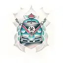 bus tattoo design idea