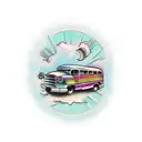 bus tattoo design idea