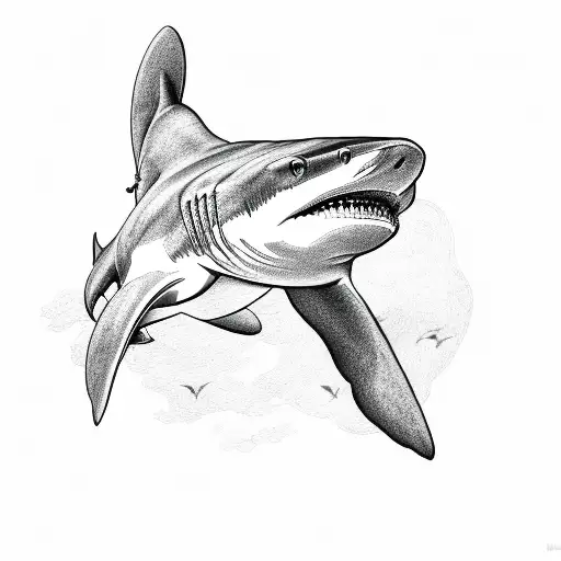 hammerhead shark tattoo drawing