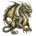 Description: Design Theme: Realistic Dragon Placement: Calf Style: Realistic with detailed shading Colors: Black and gre tattoo design idea