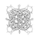 Celtic Knotwork paislies tattoo design idea