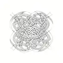 Celtic Knotwork paislies tattoo design idea