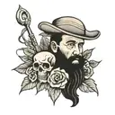 memoralizing father who died of  pancreatic cancer   tattoo design idea