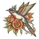 swallow tattoo design idea