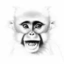 chinese monkey, dog, and rabbit tattoo design idea